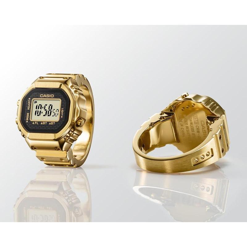 CASIO リングウォッチ CRW-001G ゴールド RING WATCH Casio Gold Digital Ring Watch - CRW-001G-9DR – The Watch Boutique