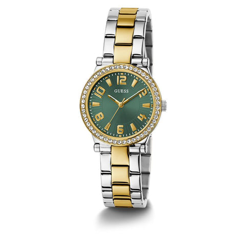 The Watch Boutique Guess Fawn Green Dial Analog Watch