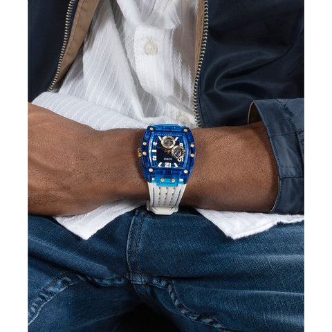 The Watch Boutique Guess Phoenix Blue Dial Multifunction Watch