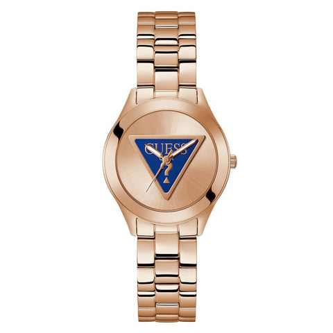 The Watch Boutique Guess Tri Plaque Rose Gold Dial Analog Watch