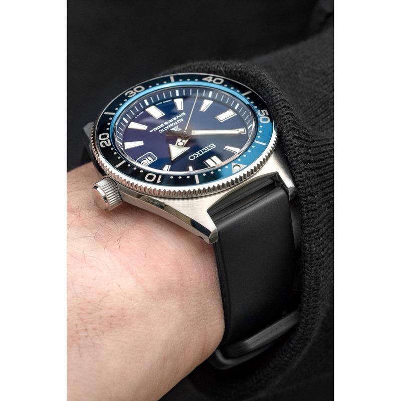 Hirsch Pure Watch Strap Hirsch Hirsch Pure 20mm Short Black Rubber