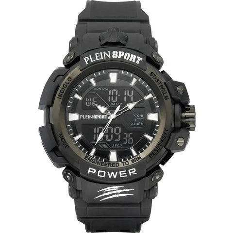 The Watch Boutique Plein Sport Combat Black Analog-Digital Watch 50mm