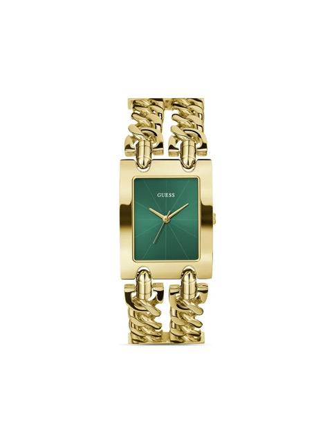The Watch Boutique Guess Mod Heavy Metal Green Dial Analogue Watch