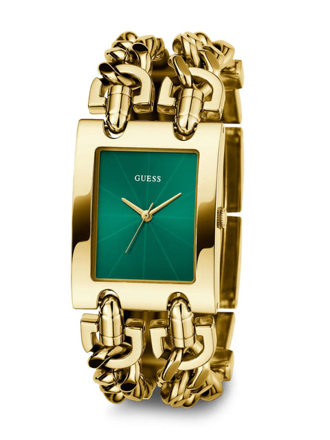 The Watch Boutique Guess Mod Heavy Metal Green Dial Analogue Watch