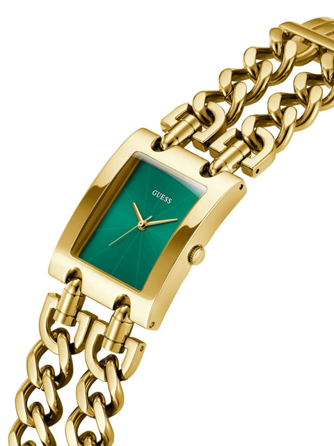 The Watch Boutique Guess Mod Heavy Metal Green Dial Analogue Watch
