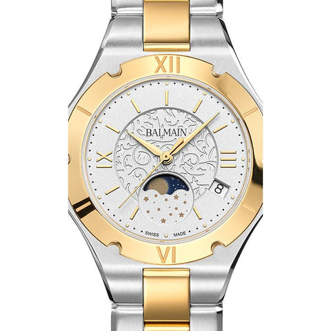 The Watch Boutique Balmain 'Be Balmain' Moon-Phase Two-Tone Watch B45923912