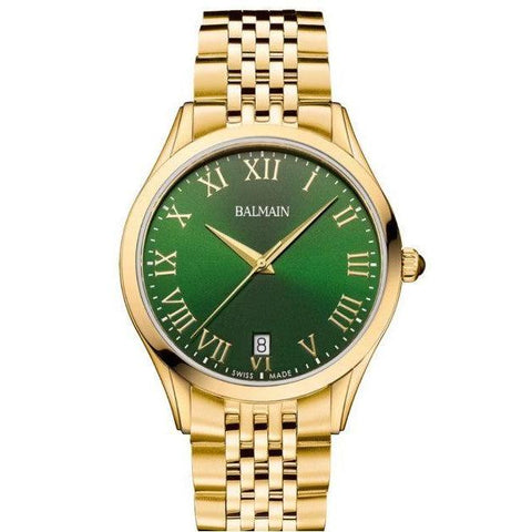 The Watch Boutique Balmain Classic R Gent Quartz Watch Green Dial