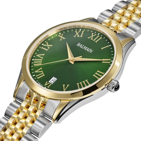 The Watch Boutique Balmain Classic R Gent Quartz Watch Green Dial