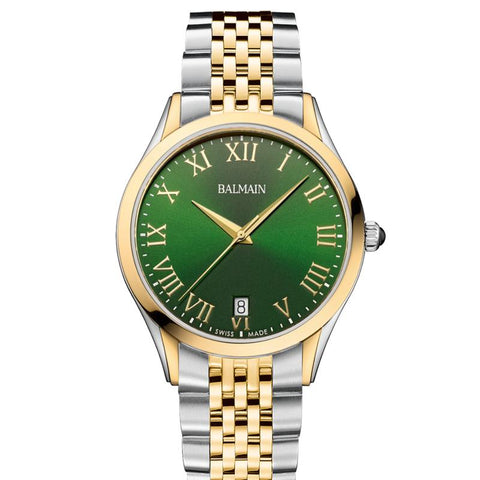 The Watch Boutique Balmain Classic R Gent Quartz Watch Green Dial