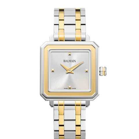 The Watch Boutique Balmain Eirini Square Quartz Watch Silver Dial