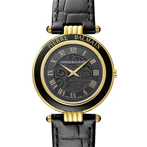 The Watch Boutique Balmain Haute Elegance Leather Strap Watch B81373212