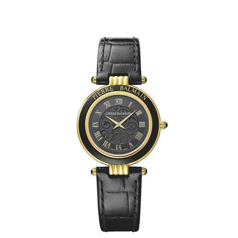 The Watch Boutique Balmain Haute Elegance Leather Strap Watch B81373212