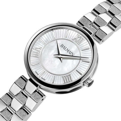 Balmain Sedirea Women's 31mm Mother-of-Pearl Dial Steel Watch