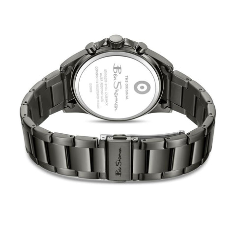 The Watch Boutique Ben Sherman Men’s Black Chronograph Watch with Navy Dial