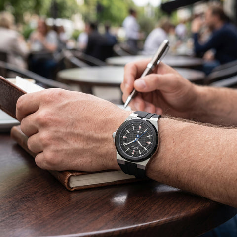 The Watch Boutique Ben Sherman Men's Black Silicone Strap Black Dial Watch