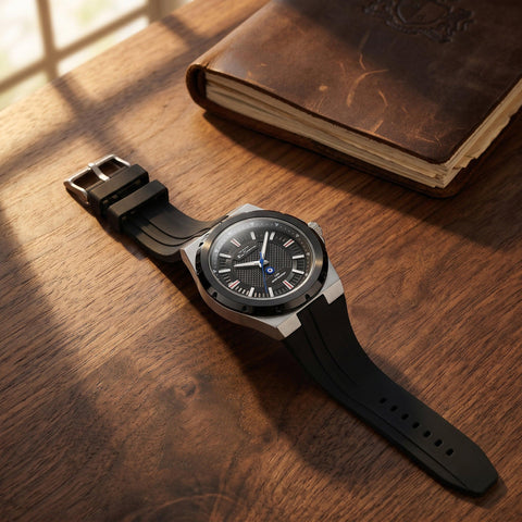 The Watch Boutique Ben Sherman Men's Black Silicone Strap Black Dial Watch