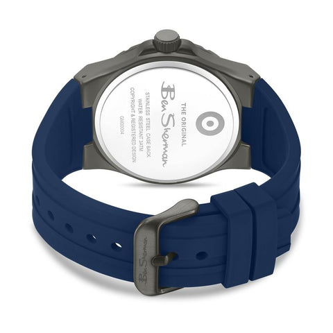 The Watch Boutique Ben Sherman Men's Blue Silicone Strap Blue Dial Watch