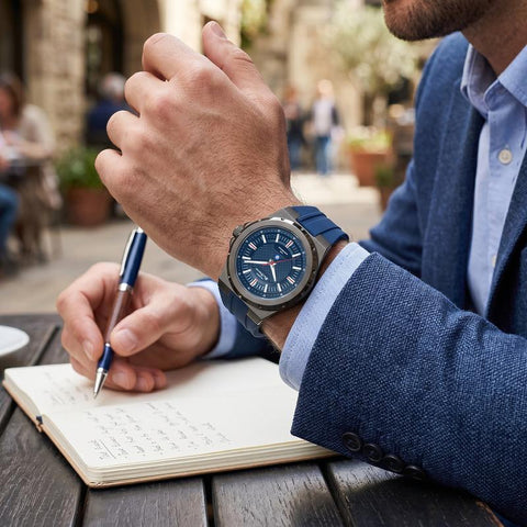The Watch Boutique Ben Sherman Men's Blue Silicone Strap Blue Dial Watch