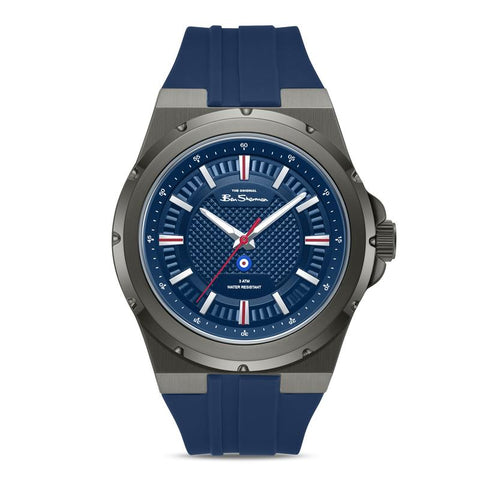 The Watch Boutique Ben Sherman Men's Blue Silicone Strap Blue Dial Watch