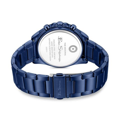 The Watch Boutique Ben Sherman Men's Blue Stainless Steel Chronograph Watch