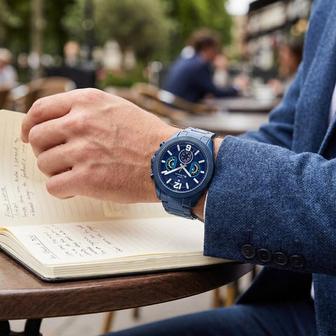 The Watch Boutique Ben Sherman Men's Blue Stainless Steel Chronograph Watch