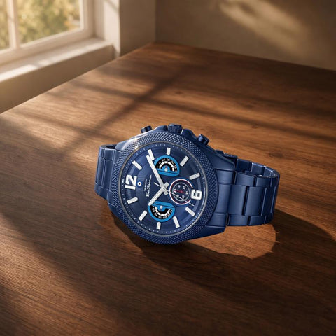 The Watch Boutique Ben Sherman Men's Blue Stainless Steel Chronograph Watch