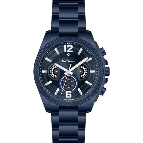 The Watch Boutique Ben Sherman Men's Blue Stainless Steel Chronograph Watch