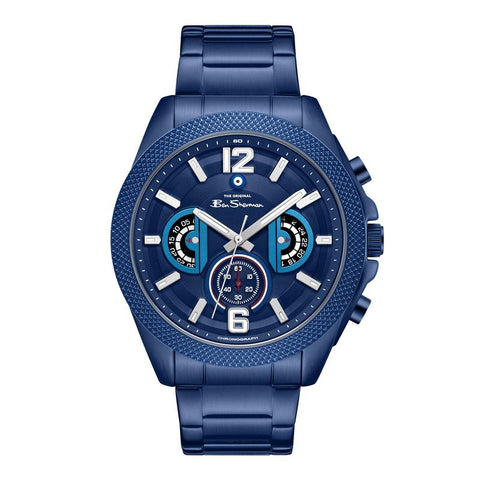 The Watch Boutique Ben Sherman Men's Blue Stainless Steel Chronograph Watch