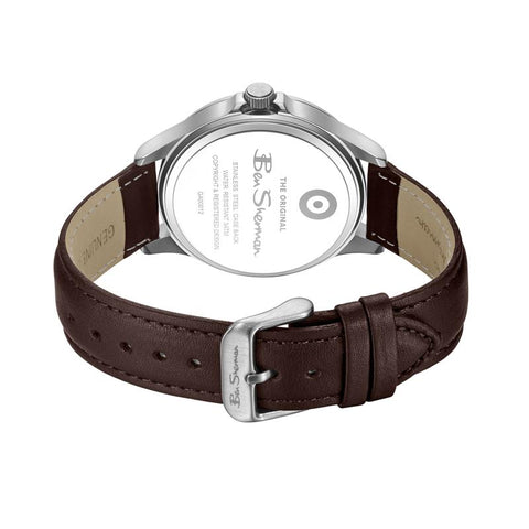 The Watch Boutique Ben Sherman Men's Brown Leather Strap Blue Dial Watch