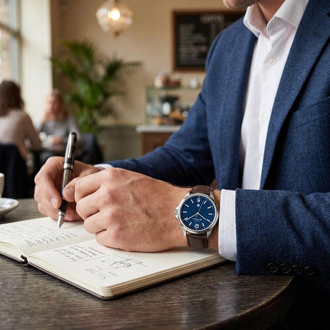 The Watch Boutique Ben Sherman Men's Brown Leather Strap Blue Dial Watch
