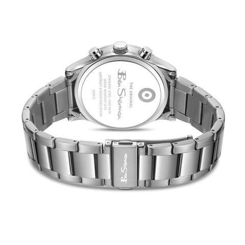 The Watch Boutique Ben Sherman Men's Stainless Steel Blue Chronograph Watch
