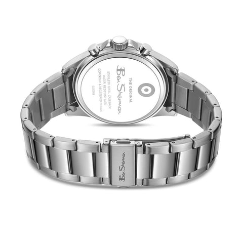 The Watch Boutique Ben Sherman Men's Stainless Steel Chronograph Watch with Blue Dial