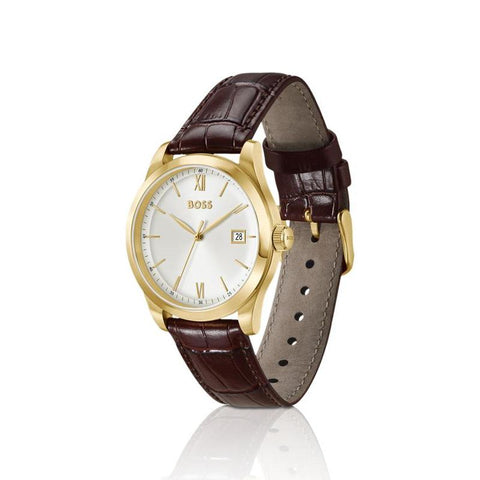 The Watch Boutique Boss Langford Silver-White-Dial Men's Watch
