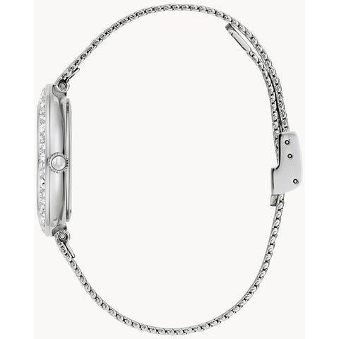 The Watch Boutique Bulova Dazzling Silver-Tone Crystal Women's Watch