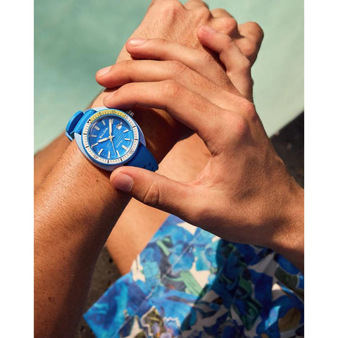 The Watch Boutique Bulova Snorkel Blue Dial HNBR Rubber Dive Watch