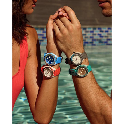 The Watch Boutique Bulova Snorkel Blue Dial HNBR Rubber Dive Watch