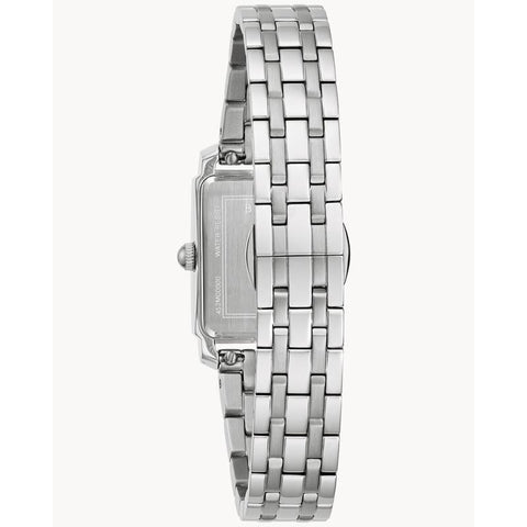 The Watch Boutique Bulova Sutton Women's Elegant Diamond Gray Dial Stainless Steel Quartz Watch