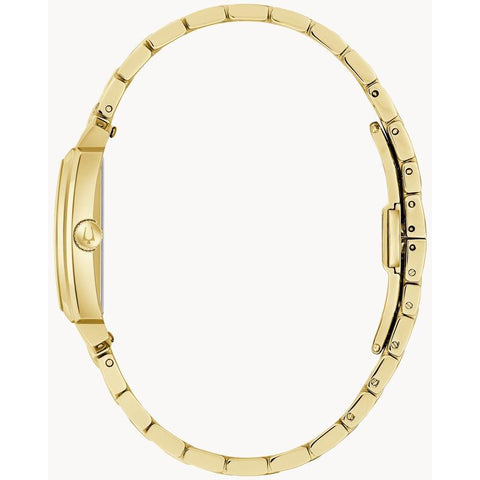 The Watch Boutique Bulova Sutton Women's Gold-Tone Stainless Steel Rectangular Watch