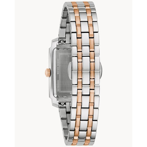 The Watch Boutique Bulova Sutton Women's Two-Tone Stainless Steel Rectangular Quartz Watch