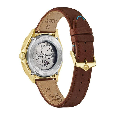 The Watch Boutique Bulova Tony Bennett NYC Gold-Tone Automatic Watch
