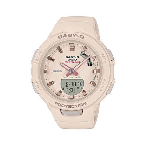The Watch Boutique CASIO BABY-G WOMENS 100M BLUETOOTH FITNESS - BSA-B100-4A1DR Default Title