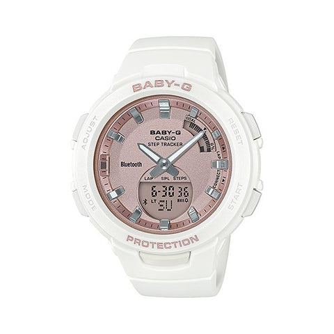 The Watch Boutique CASIO BABY-G WOMENS 100M BLUETOOTH FITNESS - BSA-B100MF-7ADR Default Title
