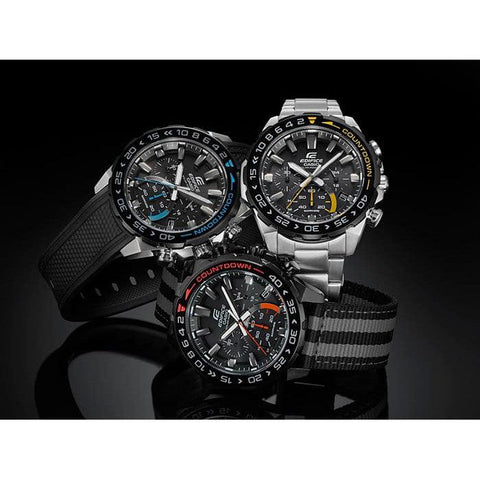 The Watch Boutique CASIO EDIFICE MENS 100M SAPPHIRE SOLAR - EFS-S550PB-1AVUDF