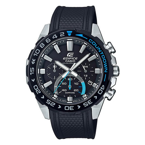 The Watch Boutique CASIO EDIFICE MENS 100M SAPPHIRE SOLAR - EFS-S550PB-1AVUDF