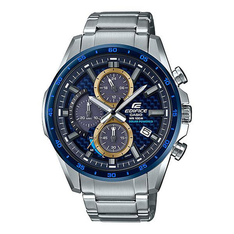 The Watch Boutique CASIO EDIFICE MENS 100M SOLAR POWERED - EQS-900BCD-2AVUDF Default Title