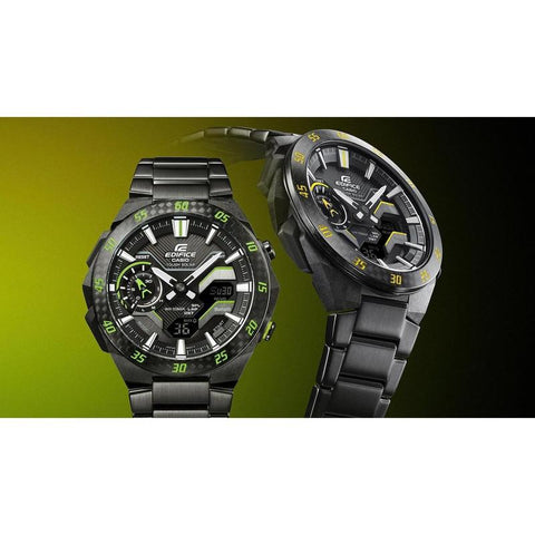 The Watch Boutique CASIO EDIFICE WINDFLOW MENS 100M BLUETOOTH SOLAR - ECB-2200RC-1A3DF