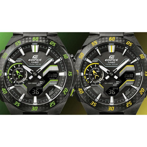 The Watch Boutique CASIO EDIFICE WINDFLOW MENS 100M BLUETOOTH SOLAR - ECB-2200RC-1A9DF