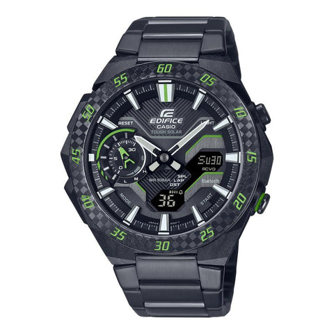The Watch Boutique CASIO EDIFICE WINDFLOW MENS 100M BLUETOOTH SOLAR - ECB-2200RC-1A3DF