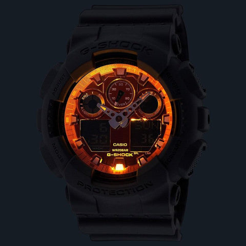 The Watch Boutique CASIO G-SHOCK ANALOG-DIGITAL - GA-100FL-8ADR
