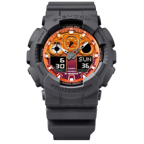 The Watch Boutique CASIO G-SHOCK ANALOG-DIGITAL - GA-100FL-8ADR